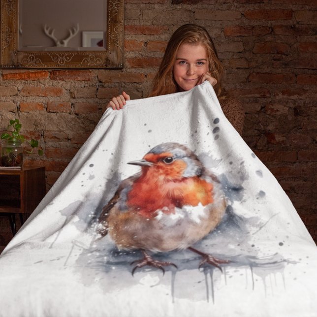 Lugn Robin, anpassad Fleecefilt (Skapare uppladdad)
