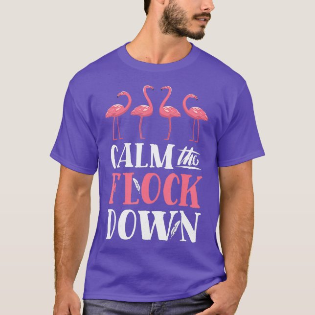 Lugn Rosa Flamingo Women T Shirt (Framsida)