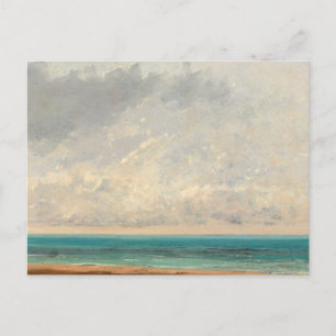 Lugn Sea, 1866, Gustave Courbet Vykort