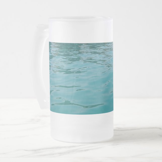 Lugn Sea Frosted 16 oz Frosted Glass Mugg (Framsida vänster)
