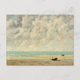 Lugn Sea Gustave Courbet Beach Print Vykort