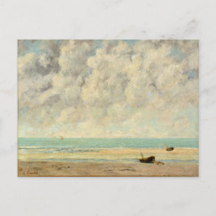 Lugn Sea Gustave Courbet Beach Print Vykort