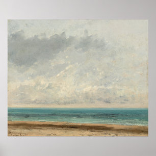 Lugn Sea - Gustave Courbet Poster