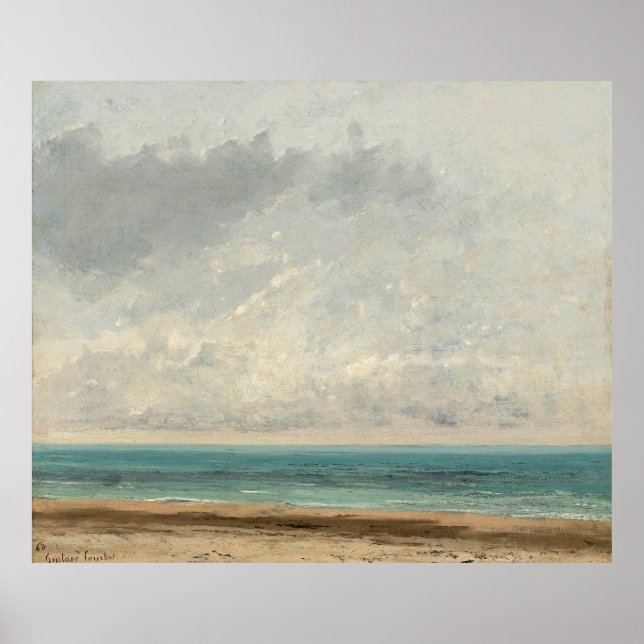 Lugn Sea - Gustave Courbet Poster (Framsidan)