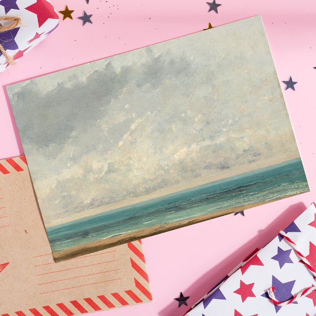Lugn Sea - Gustave Courbet Vykort (Skapare uppladdad)
