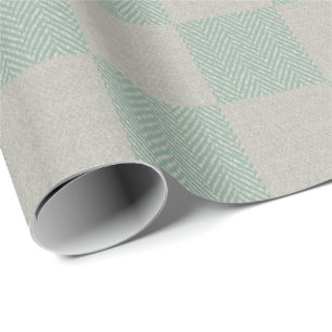 Lugn Seafoam Grönt Grått Play Mönster Presentpapper