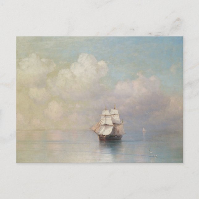Lugn Seas Ivan Aivazovsky sjölandskap Waterscape s Vykort (Framsida)