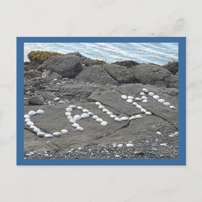 Lugn - Seashell Ord Art Vykort (Framsida)