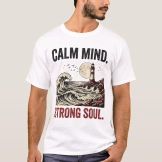 Lugn Sinnesstyrka Själsmotivation Aestetisk Graf T Shirt