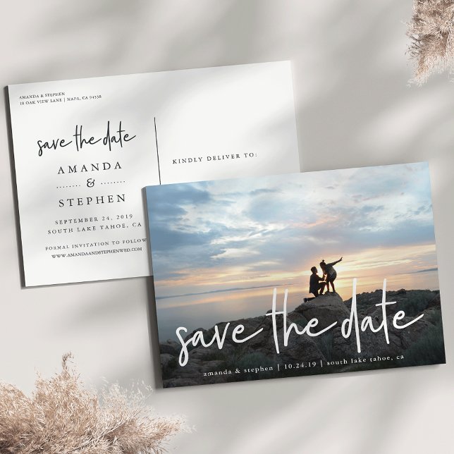 Lugn skiss | Foto Save the Date Meddelande Vykort (Skapare uppladdad)