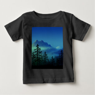 LUGN SKOG PÅ BERGET VID MIDNATT T SHIRT