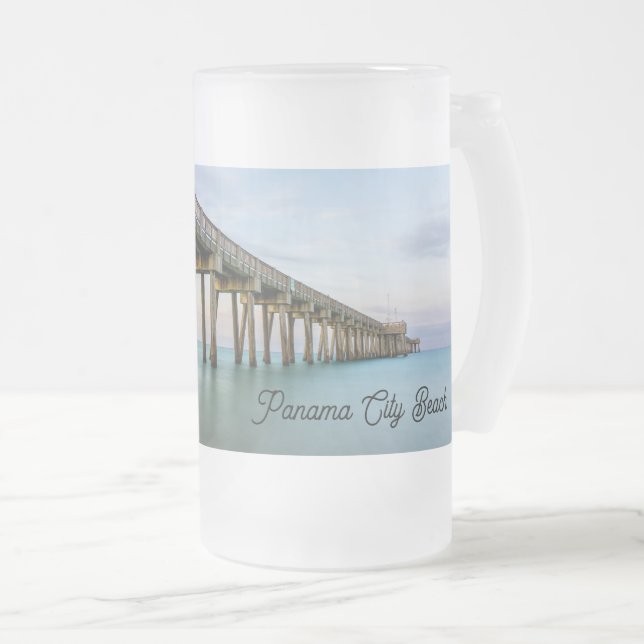 Lugn Smaragdvattens Panama City Beach Frostat Ölglas (Framsida höger)