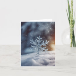 Lugn Snöflinga Helgkort