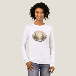 Lugn snöig skog • Vinter Natur T-shirt