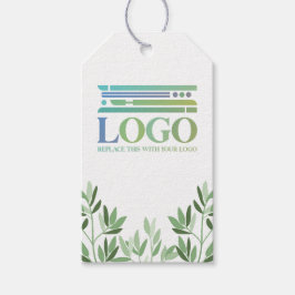 Lugn Soft Grey Lämnar Logotyp & Social media Presentetikett