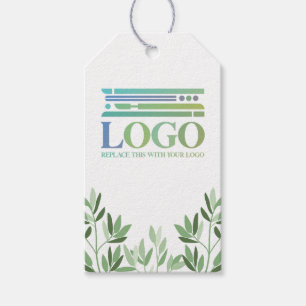 Lugn Soft Grey Lämnar Logotyp & Social media Presentetikett