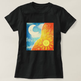 Lugn Sol och Måne T Shirt