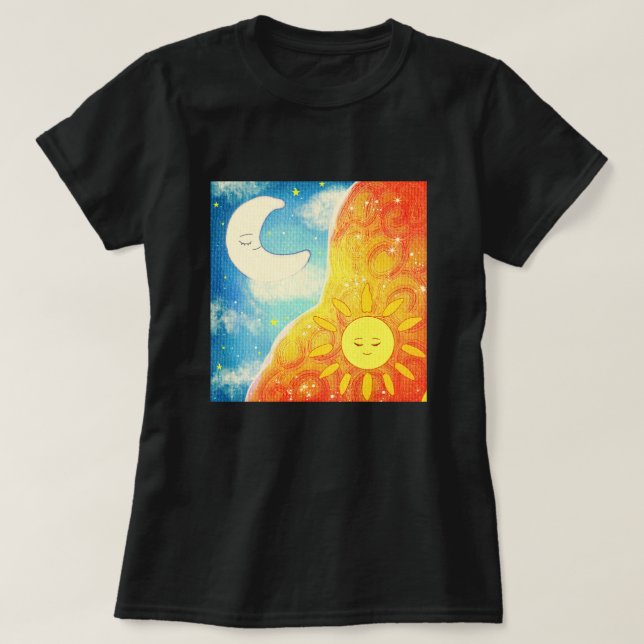 Lugn Sol och Måne T Shirt (Design framsida)
