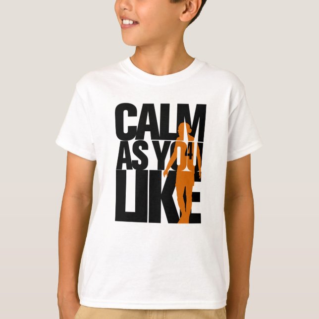 Lugn som du vill (BlackOrange) LFC Liverpool FC T Shirt (Framsida)