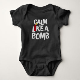Lugn som en bomb Paradox Ironi Humor Explosiv Kul T Shirt