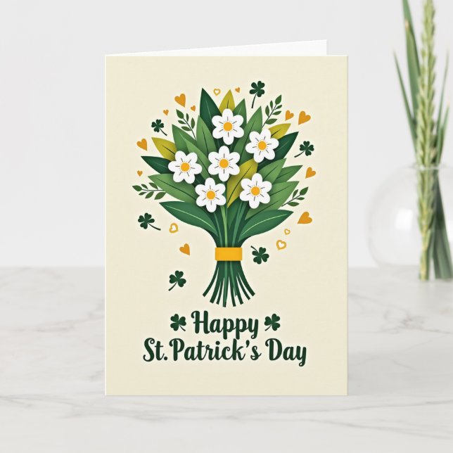 Lugn St. Patricks-dags kort (Framsida)