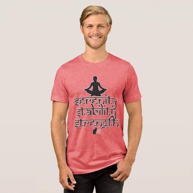 Lugn Stabilitet Styrka T Shirt (Framsida Full)