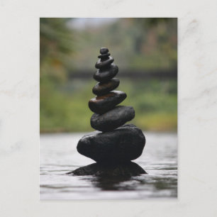 LUGN STACKADE BALANSERADE STONES-vykort Vykort