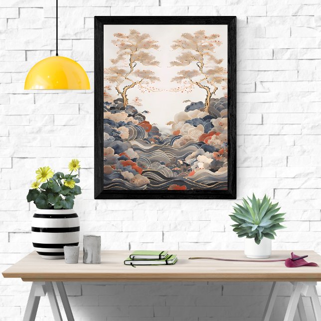 Lugn Stillhet: En Lugn Väv av Naturens B Poster (Skapare uppladdad)
