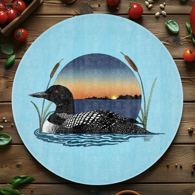 Lugn Storlom Solnedgång Blå Vilda Natur Sjö (Skapare uppladdad)