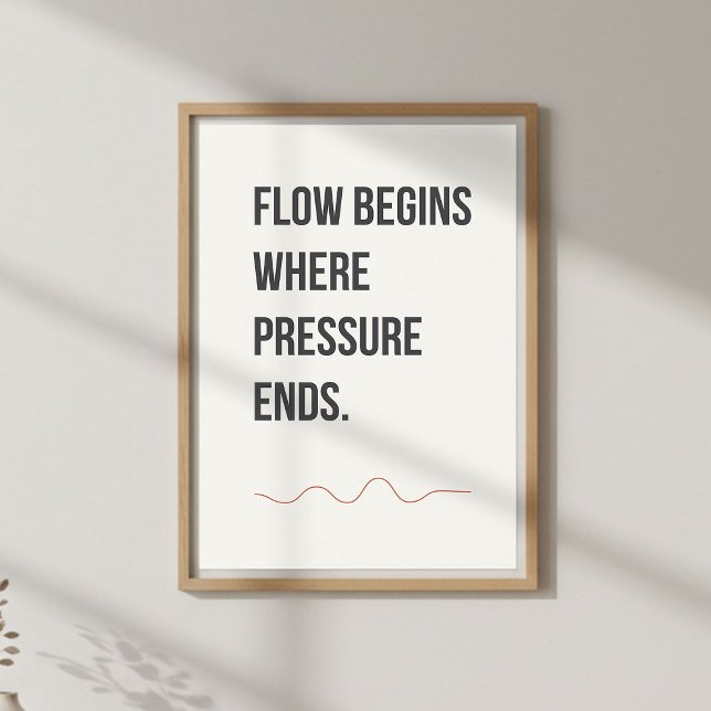 Lugn studioinredning. Minimalistisk kreativ citat Poster (Skapare uppladdad)