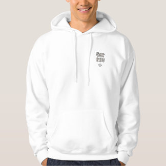 Lugn svart bläckros hoodie