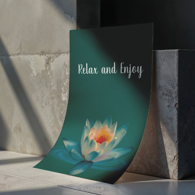 Lugn Teal Spa Rum Affisch (Skapare uppladdad)