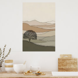 Lugn texturerat liggande poster