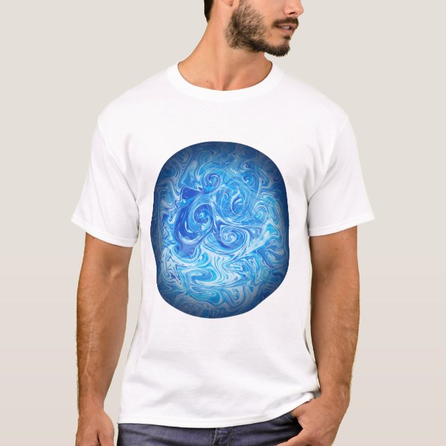Lugn Tid Flytande Konst T-Shirt (Framsida)