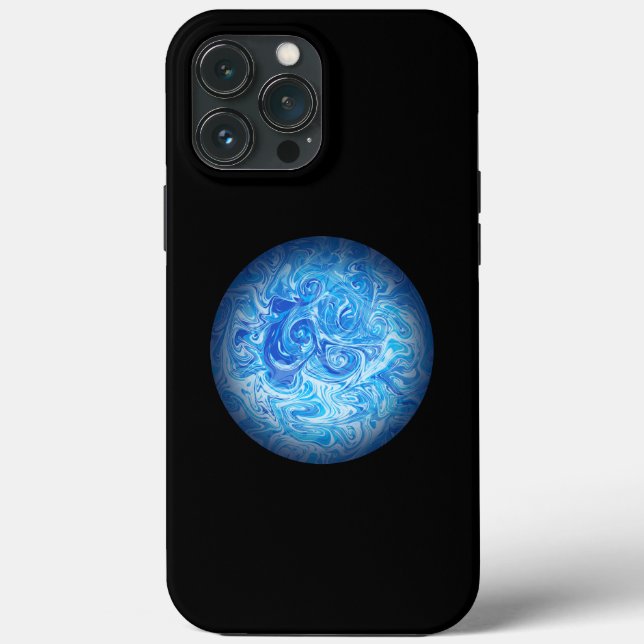 Lugn Tidvatten Fluid Art Telefonfodral (Baksida)