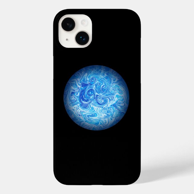 Lugn Tidvatten Fluid Art Telefonfodral (Baksida)