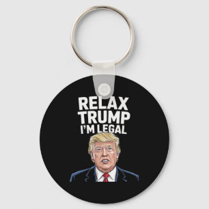 Lugn Trump jag är laglig amerikan rolig Nyckelring