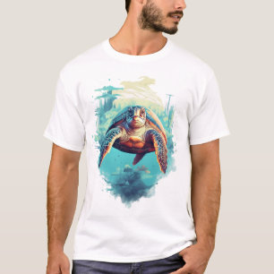 Lugn Undervattenssköldpadda Kopiera Kopiera T Shirt
