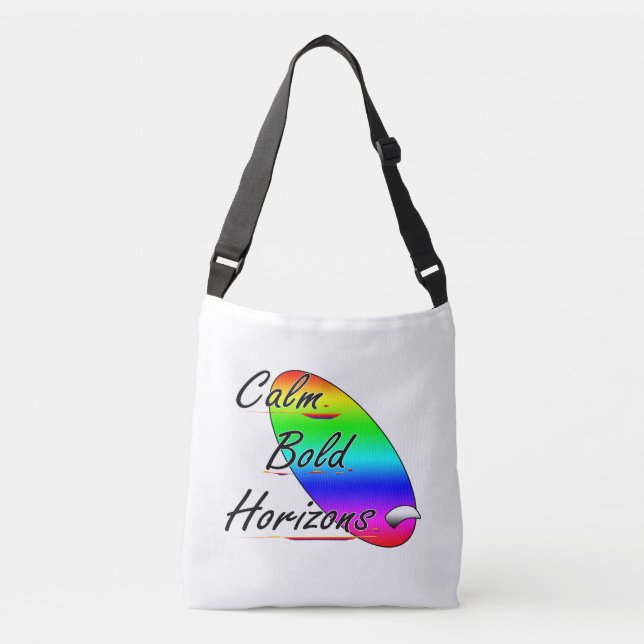 Lugn vågrätt runt vågrätt axelväska (Framsida)