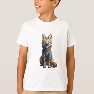 Lugn Vargvalp Med Man Unga Barn T Shirt