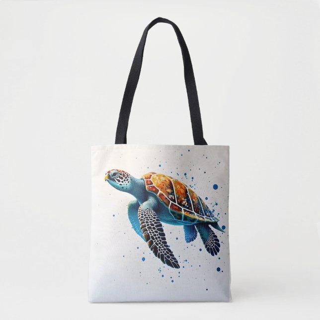 Lugn Vatten: Celebrate Sea Turtles med hav Tygkasse (Framsida)