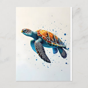 Lugn Vatten: Celebrate Sea Turtles med hav Vykort