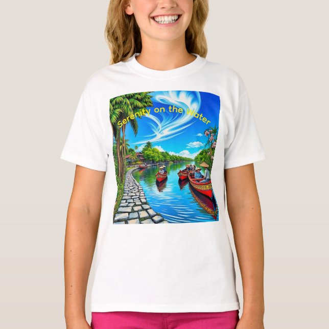 Lugn vid vattnet t shirt (Framsida)