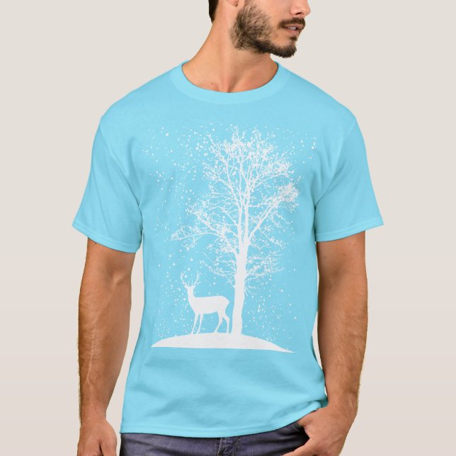 Lugn vinter siluett t shirt (Framsida)