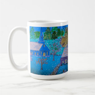 Lugn vinterflykt kaffemugg