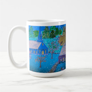 Lugn vinterflykt kaffemugg