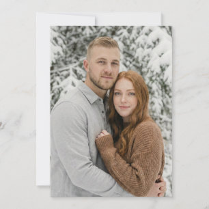 Lugn vinterfoto inbjudningar