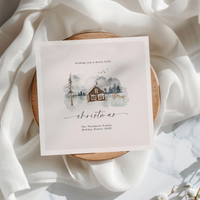 Lugn Vinterliggande jul Pappersservett (Skapare uppladdad)