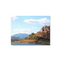 Lugn vy vid Lake Pleasant nära Phoenix, AZ