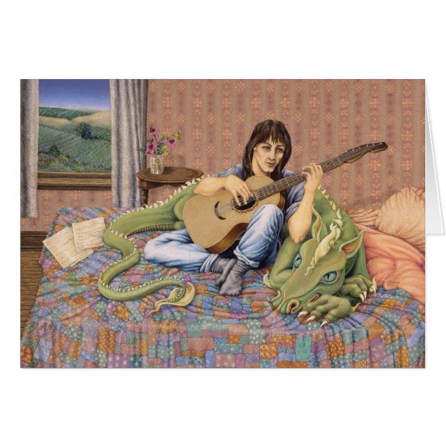 Lugna beasten, vid Darlene P. Coltrain Hälsningskort (Framsidan Horizontal)